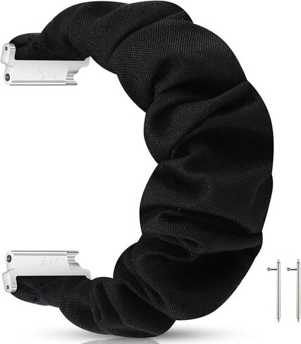 Fit for Garmin Forerunner 265S 255S Watch Bands for Women Men, 18mm Quick Release Elastic Replacement Band Bracelet Straps Wristbands for Garmin Vivoactive 4S/Vivomove 3S/Venu 2S in Saudi Arabia