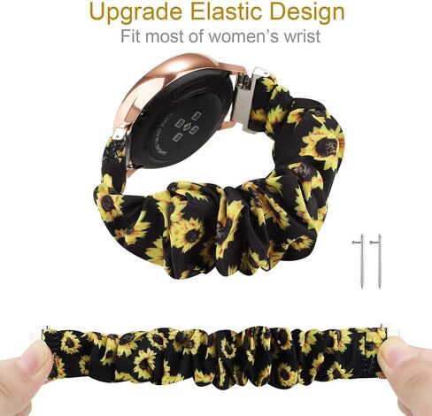 Fit for Garmin Forerunner 265S 255S Watch Bands for Women Men, 18mm Quick Release Elastic Replacement Band Bracelet Straps Wristbands for Garmin Vivoactive 4S/Vivomove 3S/Venu 2S in Saudi Arabia