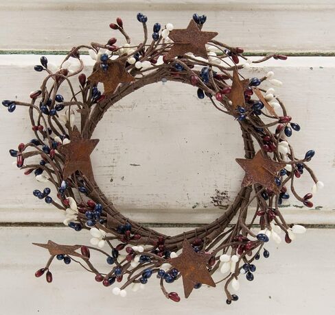 CWI Gifts Colonial Mix Pip Ring with Rusty Stars, 4 by 8-Inch in Saudi Arabia