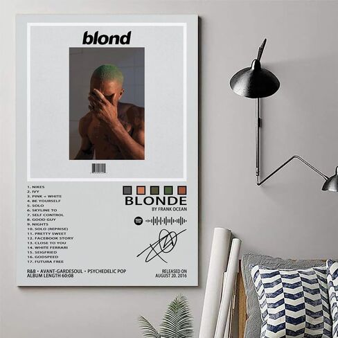 Frank Poster Ocean Blonde Album Music Art Cover Poster for Room Aesthetic Canvas Wall Art for Teens Room Decor12x18inch(30x45cm) in Saudi Arabia