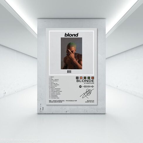 Frank Poster Ocean Blonde Album Music Art Cover Poster for Room Aesthetic Canvas Wall Art for Teens Room Decor12x18inch(30x45cm) in Saudi Arabia
