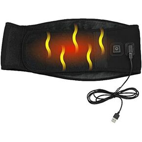 ObboMed MH-2370L New Graphene Technology,Heating Waist Belt, USB 5V 10W, Fast Heating with 16 Magnets, Far Infrared Wavelength: 6-12 μm (Healthy Range: 4-14 μm) – L : Fits Waist Size 37"-52"