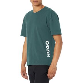 HUGO Men's Vertical Logo Cotton Short-sleeve T-shirt