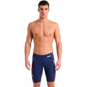 ARENA Mens Halftone Competitive Racing Jammers for Intensive Swimming, Reduced Drag Swimsuit