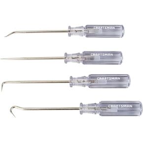 CRAFTSMAN Screwdriver Set, Pick & Hook, Acetate Handle, 4 Piece (CMHT65048)