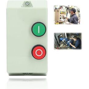 LE1D09M7 Magnetic Electric Motor Starter Control,Single Phase 220 230V 7A 3HP 3 Phase 380 400V 10A 5.5HP Magnetic Starter On Off Switch Electric Motor Starter