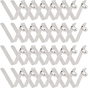 30PCS Kayak Paddle Spring Snap Clips Stainless Steel Tent Pole Clips Tent Pole Push Button Spring Clip for Kayak Paddle Camping Tent Pole