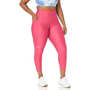Under Armour Womens HeatGear Armour High Waisted No Slip Ankle Leggings, (683) Pink Shock / / White, 2X Tall