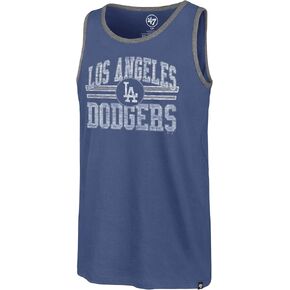 47 Men's Los Angeles Dodgers Winger Flanklin Blue Tank Top - MLB Muscle T-Shirt (Large)