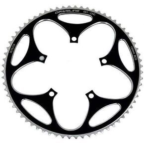 Driveline 68T CNC AL7075 Road Bike Bicycle Chainring 68T, BCD 130mm, Black, ST1409