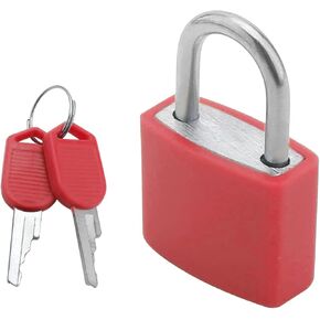 Yinpecly Padlock Body ABS Shell,22.5mm Zinc Alloy Locks Keyed Alike Lock Out Tag Out Shackle Safety Padlock for Home,Suitcases,Toolbox Purple 1PCS
