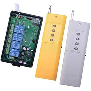 110V 220V 85V~250V 4CH Wireless Remote Control System Wireless Relay output Switch Receiver 100M-1000M Long Distance Transmitter 220V AC Remote Control Kit - Learning Code