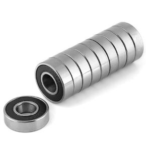 6001 2Rs, 10 Pcs Ball Bearing, 12x28x8mm Deep Ball Bearing Double Waterproof High Temperature Resistance Multi-Use Rubber Sealed Deep 6001-2RS