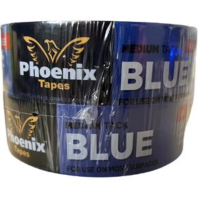 شريط رسامين أزرق عبوتين / 1.5 بوصة × 60 ياردة / تثبيت لمدة 14 يومًا / سهولة الإصدار / حواف نظيفة / التصاق متوسط ​​(2، 1.5 بوصة × 60 ياردة) in Kuwait