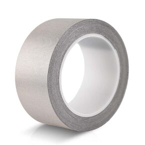 2" x65.6' Faraday Cloth Conductive Adhesive Tape, High Shielding Tape Double Sided Sticky Faraday Fabric Tape for EMI Shielding Electrical Repair RFI Signal Blocking Interference Shield