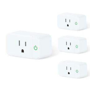 Smart Plug, Smart Home Wi-Fi Outlet Compatible with Alexa, Echo, Google Home, 15A Wi-Fi Socket for Home Automation, ETL & FCC Listed