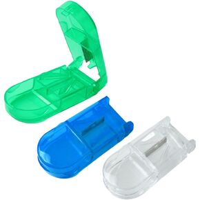 6 pcs Easy-to-Use Pill Cutter and Storage Box - Perfect for Medication Management and Organization