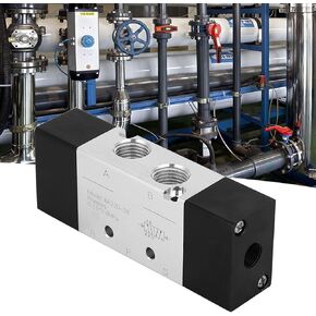1/4in 2 Position 5 Way Air Valve Inlet/Outlet 4A220-08 Pneumatic Air Valve for Mechanical Equipment Textile Equipment