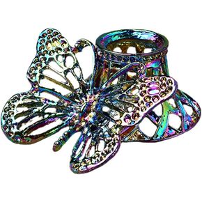 HOMSFOU Crystal Ball Stand Metal Butterfly Base Crystal Balls Display Holder Glass Sphere Holder Egg Stands for Home Office Art Decor