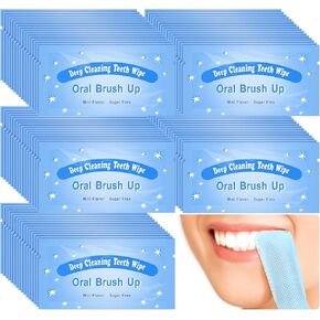 300 Pcs Disposable Finger Brush Teeth Wipes Bulk Finger Toothbrush Textured Surface Deep Teeth Cleaning Finger Wipes Oral Wipes for Adults Teeth Mouth and Gums Dental Cleaning, Individual Package