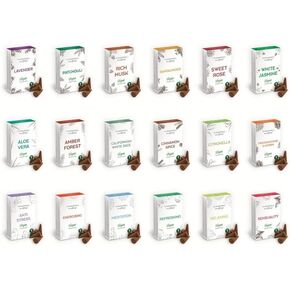 Stamford Vegan Assorted Mix Incense Cones 6 Pack x 15 Cones for Meditation,Yoga,Relaxation,Healing
