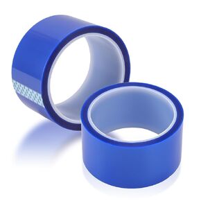 Heat Tape, High Temperature Heat Transfer Tape, Double Sided Heat Resistant Tape for Sublimation Press Electronic Soldering Insulation, No Residue, 2 Rolls 50mm X 33m (108ft)