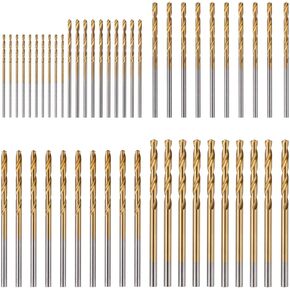 مجموعة لقم الثقب الصغيرة من Wolfride مقاس 1 مم 1.5 مم 2 مم 2.5 مم 3 مم لقم الثقب الصغيرة للخشب والبلاستيك وسبائك الألومنيوم (50 قطعة) in Kuwait