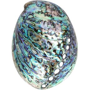Veemoon Incense Burner 10-12cm Abalone Sea Shells for Holding Incense Trinkets White Burner Holder for Cleansing Meditation Smudging and Purification Trinket Tray