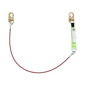 Peakworks Superior Grade, Heavy-Duty Polyester Webbing, UV and Abrasion Resistant, Shock Absorber Cable Pac, 1/4" PVC Coated Cable/Snap Hooks, Green, V8108306
