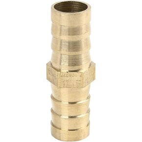 X AUTOHAUX 14mm Brass Barb Hose Fitting Straight Connector Adaptor for Air Water Gas Oil