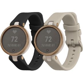 kwmobile Straps Compatible with Garmin Lily Sport Straps - 2x Replacement Silicone Watch Bands in Saudi Arabia