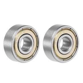 uxcell 606ZZ Deep Groove Ball Bearing 6x17x6mm Double Shielded Chrome Steel Bearings 2-Pack