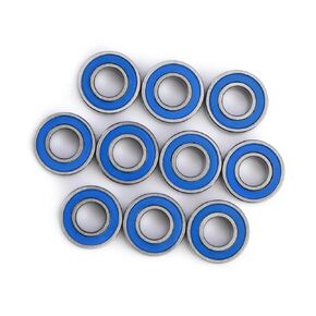 Bearing Steel Bearings, Bore Double Sealed Bearings, Mr115-2rs Bearing Steel Double Rubber Seals, 10pcs Small Bearings Suitable for Precise Work on 3D Printers Quadcopters or Models 5x11x4mm
