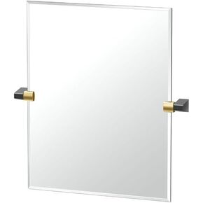 Gatco 5659LG A-Line Frameless Oval Mirror, 32 Inch, Chrome