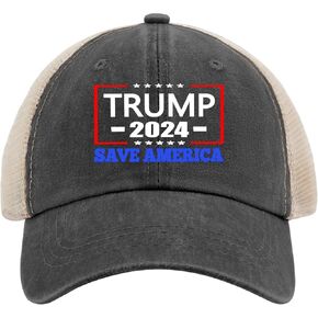 Trump 2024 Save America Baseball Cap American Hat AllBlack Men's Hats Gifts for Dad Cool Hat in Saudi Arabia
