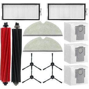 Accessories Kit for Roborock Q8 Max: Replacement Parts Compatible with Roborock Q8 Max Q8 Max + (Q8 Plus) Q5 Pro Q5 Pro+ Robot Vacuum Cleane, Main Brushes Side Brushes Filters Mop Pads Dust Bags