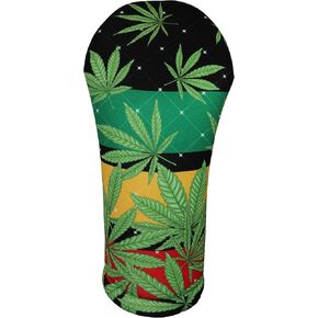 Rasta Marijuana Leaf | BeeJoss Golf Club Headcover | Driver Fairway Hybrid-Sold Separately | Handmade in USA
