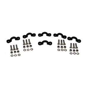 Injection Molded Nylon Pad Eyes Pack of 6 A4 Stainless Steel Machine Screws, Washers and Lock Nuts