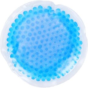 Small Hot Cold Packs, Reusable Round Shaped Gel Beads with Hot and Cold for Breastfeed Injury and Pain Relief(M)