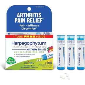 Boiron Harpagophytum 6C Homeopathic Medicine for Arthritis Pain Relief, Pain, Stiffness, Discomfort - 3 Count (240 Pellets)