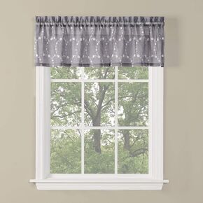 SKL Home by Saturday Knight Ltd. Briarwood Curtain Tier Pair, 56" x 24", Dove Gray