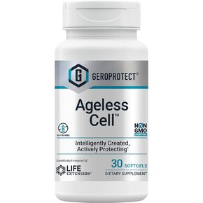 Life Extension GEROPROTECT Ageless Cell – Anti-aging Cellular Rejuvenation & Energy, Promotes Youthful Cellular Metabolism, Support Organ Health - Gluten-Free, Non-GMO - 30 Softgels