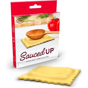 Genuine Fred SAUCED UP Ravioli Spoon Rest - Easy to Clean - Fun Kitchen Gadgets and Accessories - Stocking Stuffers & White Elephant Gifts - Great Gift for Home Cooks and Pasta Lovers