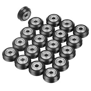 20Pcs V-Shape Wheel 625 Pulley Accessories Double Bearing Sliding Gate for CNC 3D Printer Inner Hole 5mm