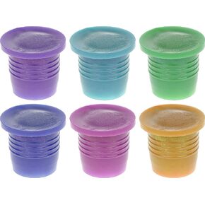 Whiskey Bottle Corks - Pack of 6 - Wine Plastic Cork - Liquor Bottle Beverage Stopper