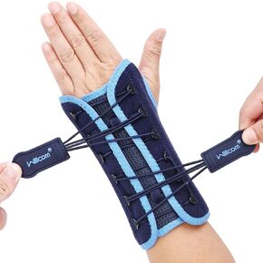 Quick Wrap Wrist Brace for Carpal Tunnel Syndrome, Night Sleep Support, Hand Splint for Arthritis Pain, Sprain, Sports Injuries (Right-Small,5-6 inch)