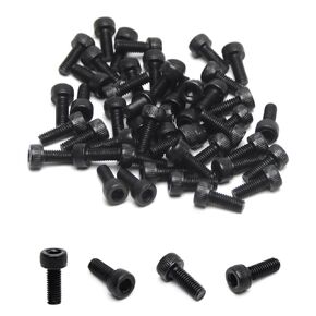 MroMax M5x30mm 12.9 Grade Carbon Steel Hex Socket Head Cap Screws Inner Hex Machine Screws Bolts 50Pcs