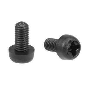 uxcell M3x12mm Threaded Nylon Phillips Cross Pan Head Machine Screws Bolts Black 20Pcs
