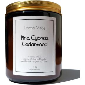 All-Natural Eucalyptus, Peppermint Aromatherapy Essential Oil Candle, Safe for People and Pets, Made with Pure Sustainable Organic Vegan Coconut Wax, Allergy Friendly, Non Toxic, Zero Waste