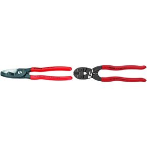 KNIPEX Tools - Cable Shears, Twin Cutting Edge (9511200), 8 inches